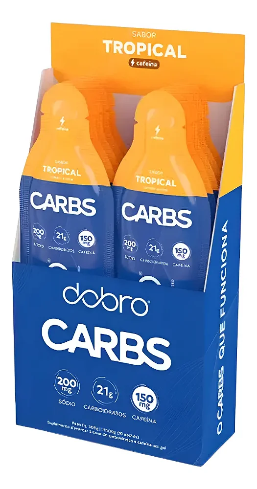 Carbs Gel Nitrato Tropical Cafeina 30g - Dobro