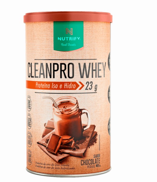 Clean Pro Whey Cacau 450g - Nutrify