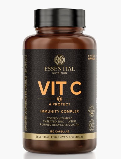 Vitamina C 4 Protect 180 Caps - Essential
