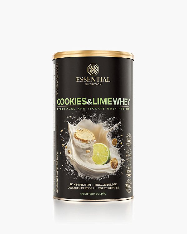 Cookies E Lime Whey Torta De Limao 405g - Essential