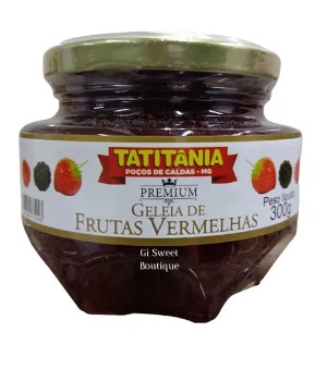 Geleia De Frutas Vermelhas 300g - Tatitania