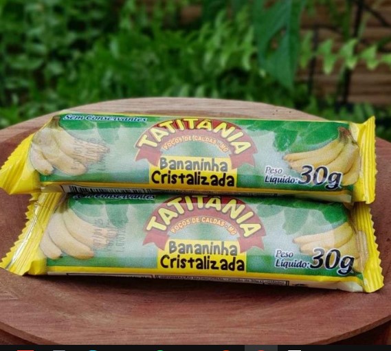 Bananninha Cristalizada 30g - Tatitania