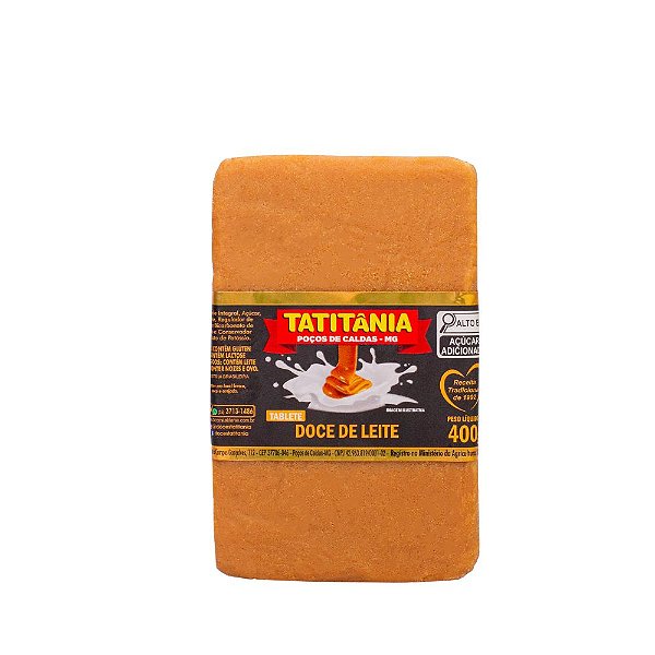 Doce De Leite Tablete 400g - Tatitania