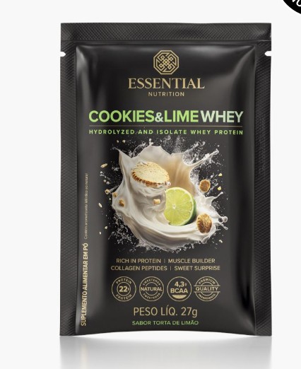 Cookies E Lime Whey Torta De Limao Sache 27g - Essential