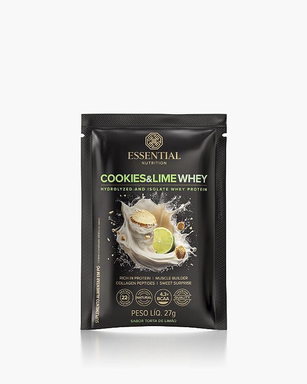Cookies E Lime Whey Torta De Limao Sache 27g - Essential