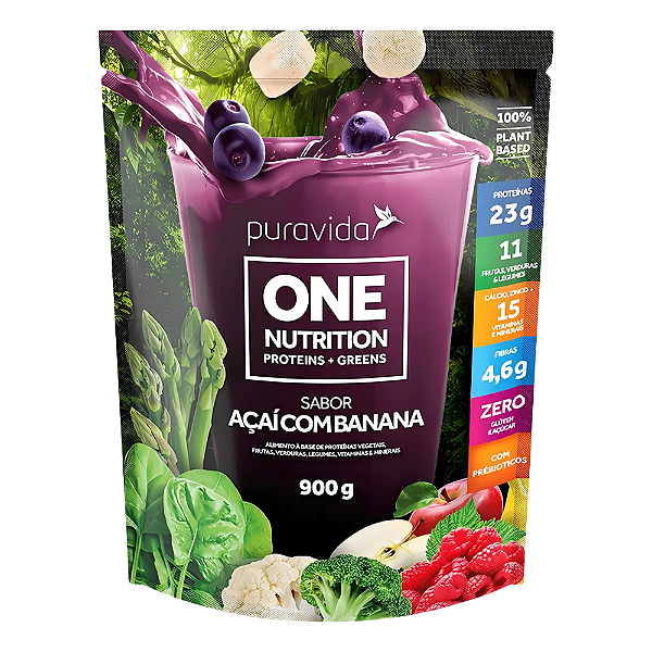 One Nutrition Acai Com Banana 900g - Puravida
