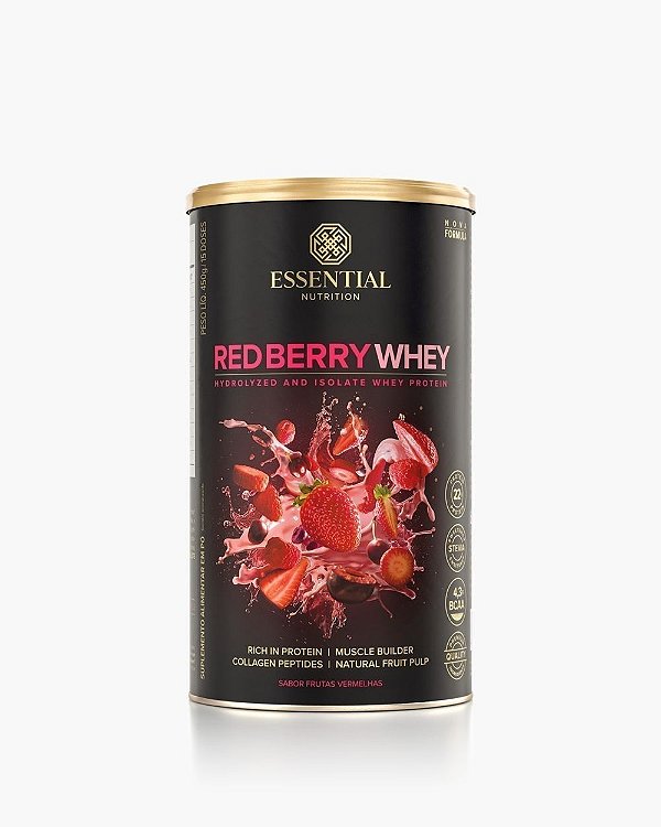 Red Berry Whey 510g - Essential