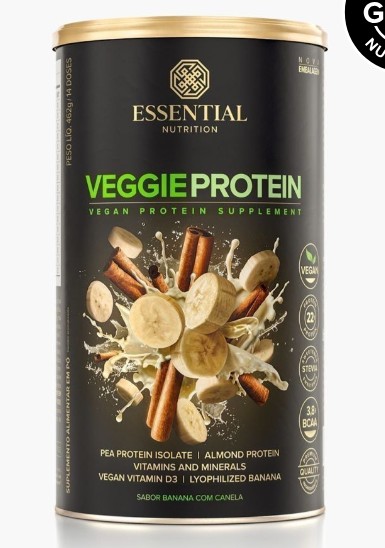 Veggie Protein Banana E Canela 462g - Essential
