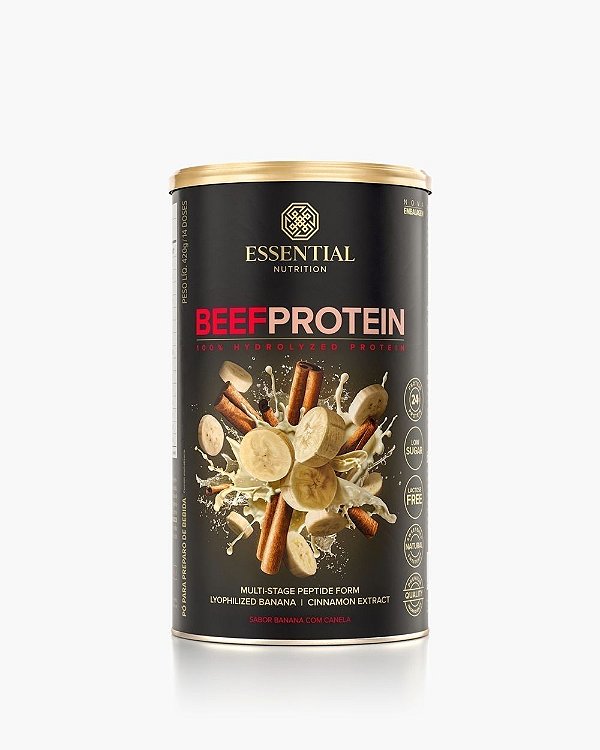 Beef Protein Banana Com Canela 420g - Essential