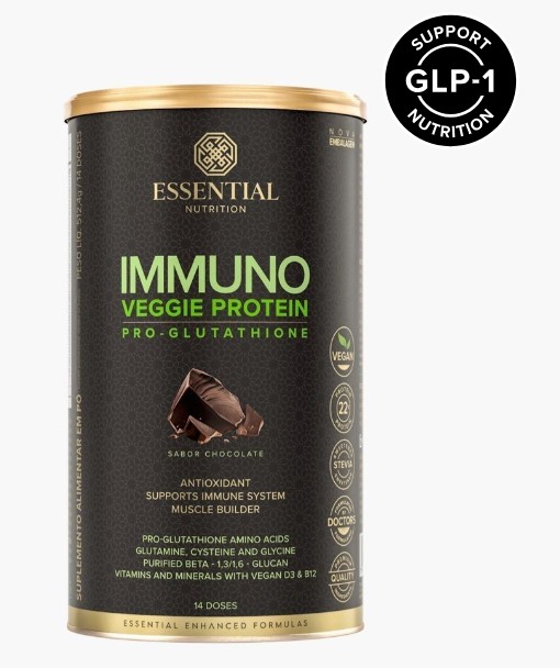Immuno Veggie Protein Chocolate 512g Lata - Essential