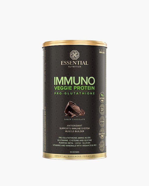 Immuno Veggie Protein Chocolate 512g Lata - Essential