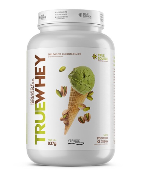 Whey Ice Cream Pistachio 837g -true Source
