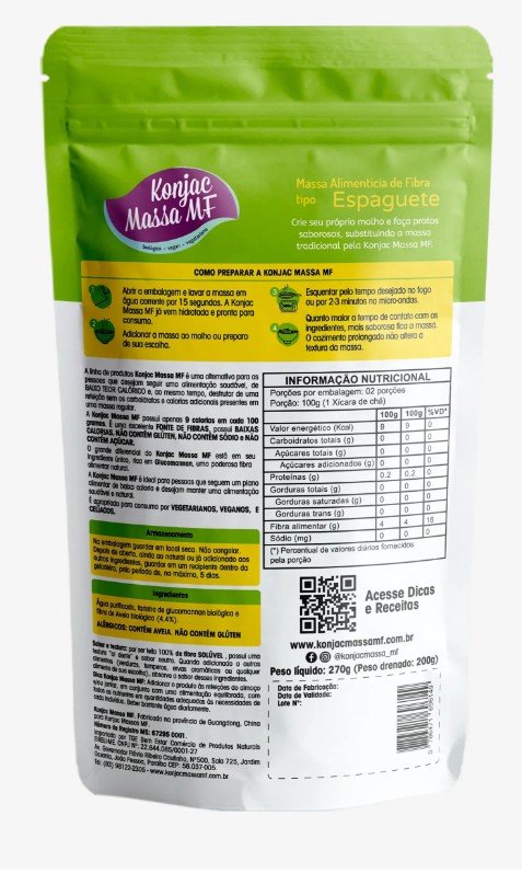 Massa Konjac Espaguete 270g - Konjac