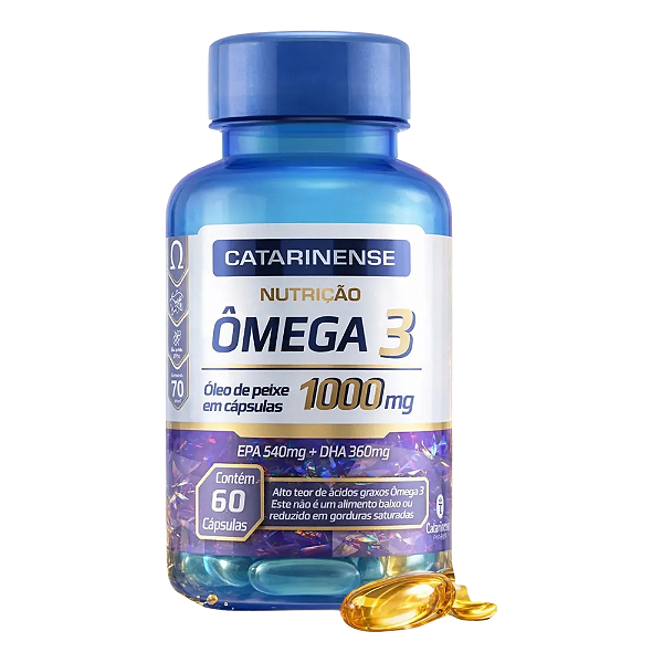 Omega 3 1000mg 60 Caps - Catarinense