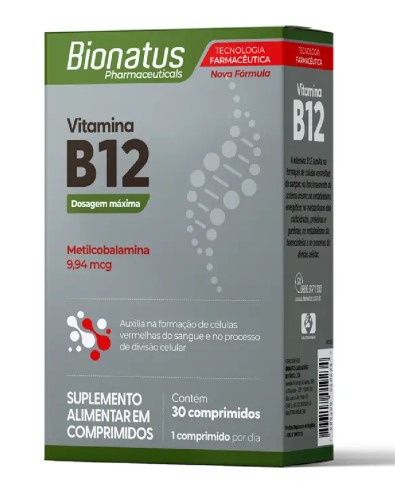 Vitamina B12 30comp - Bionatus