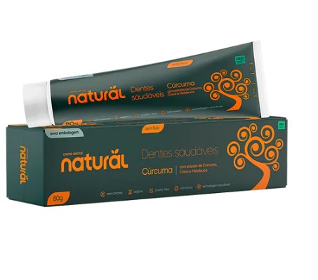 Creme Dental Curcuma 80g - Suavetex