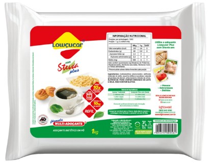 Stevia Plus 1kg - Lowcucar