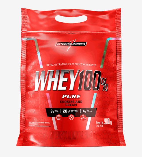 Whey 100% Cookies Refil 900g - Integral Medica