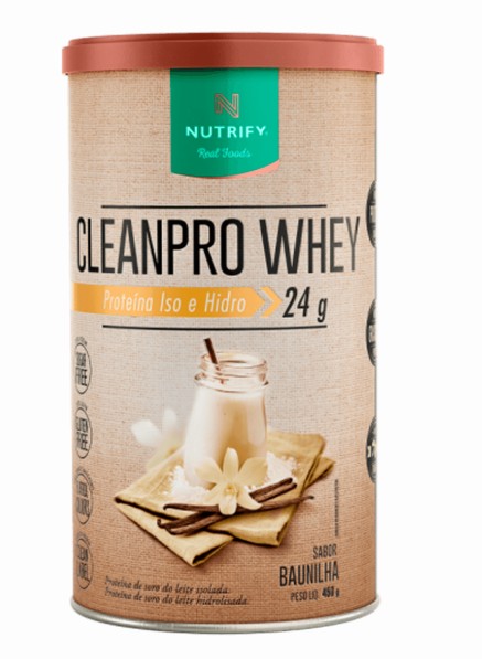 Clean Pro Whey Baunilha 450g - Nutrify
