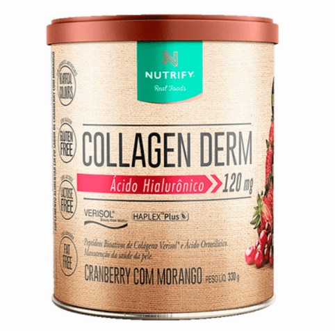 Collagen Derm Cranberry C Morango 330g - Nutrify