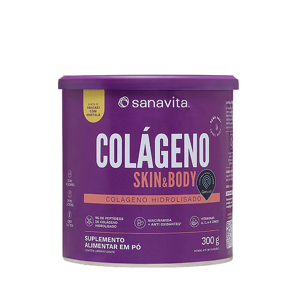 Colageno S/abacaxi C/hortela 300g - Sanavita