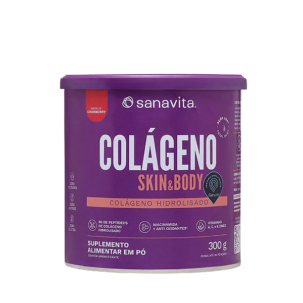 Colageno S/cranberry 300g - Sanavita