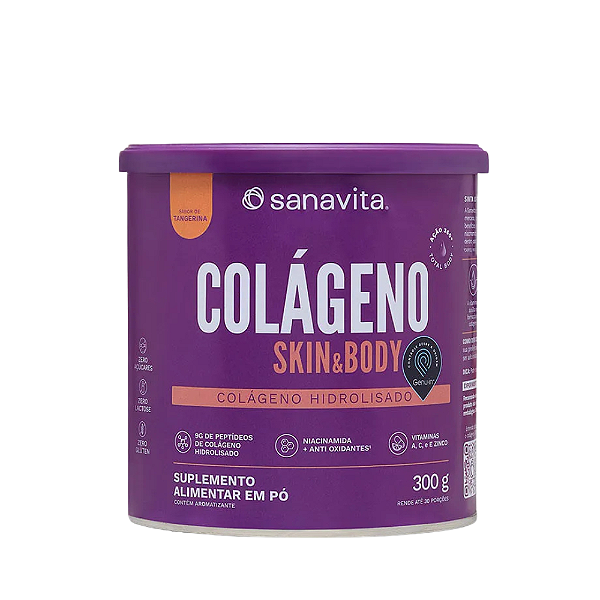 Colageno S/tangerina 300g - Sanavita