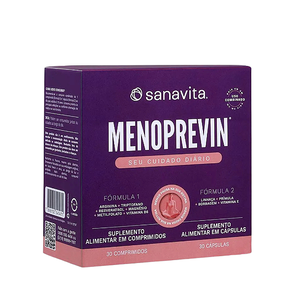 Menoprevin 2 Formulas 30caps - Sanavita