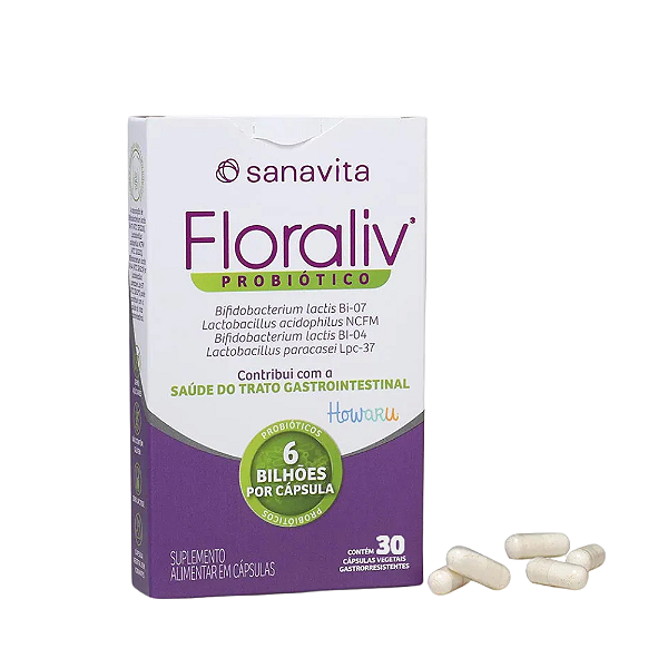 Floraliv Probiotico 30 Caps - Sanavita