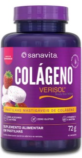 Colageno Verisol Mastigaveis S/morango 45 Un - Sanavita