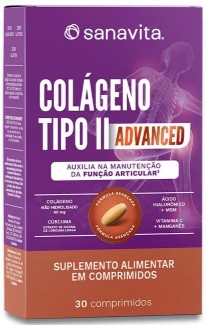 Colageno Tipo 2 Advanced 30 Comp - Sanavita
