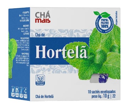 Hortela 10 Saches - Cha Mais
