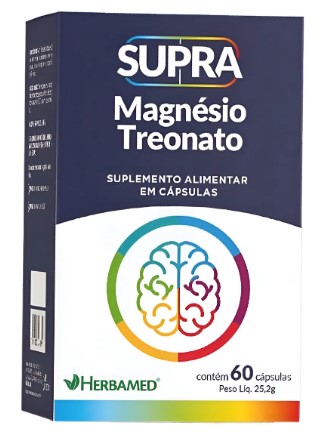 Magnesio Treonato Supra 60caps - Herbamed