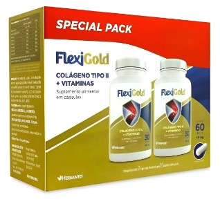 Flexigold Colageno Tipo Ii 40mg 60 Caps - Herbamed