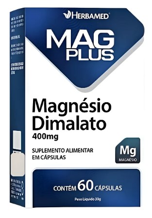 Mag Plus Magnesio Dimalato 60caps - Herbamed