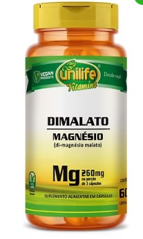 Magnesio Dimalato 60caps - Unilife