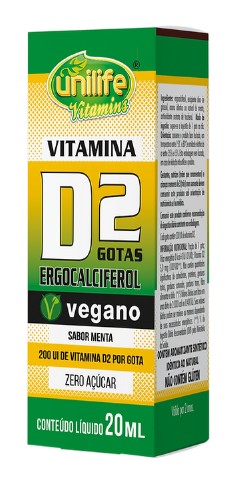 Vitamina D2 Vegano Menta 20 Ml - Unilife