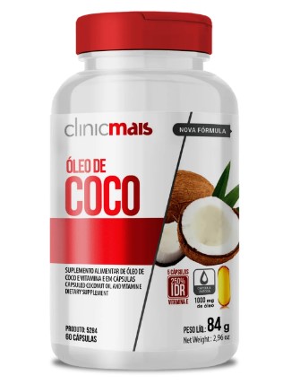 Oleo De Coco 60caps - Cha Mais