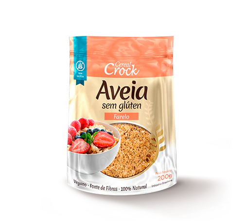 Aveia Farelo Sem Gluten 200g - Leve Crock