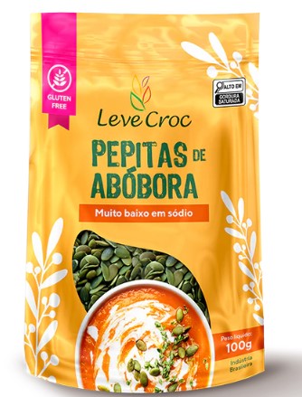 Pepitas De Abobora S/casca 100g - Leve Crock