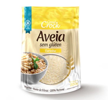 Aveia Farinha Sem Gluten 200g - Leve Crock