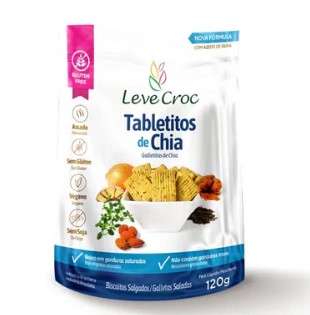 Tabletitos Salgados De Chia 150g - Leve Crock