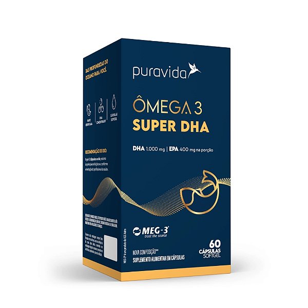 Omega 3 Super Dha 60 Caps - Puravida