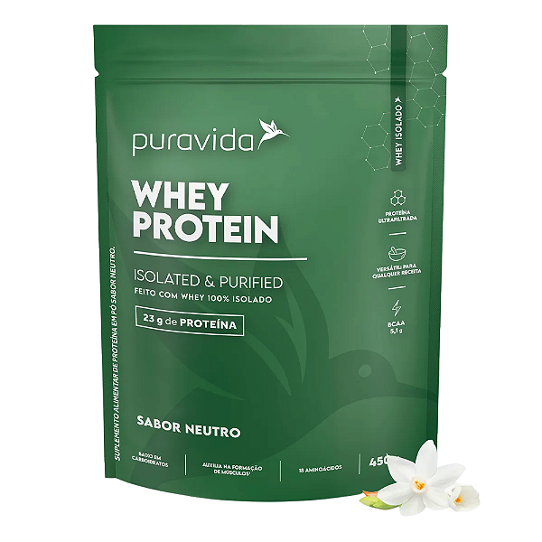 Whey Iso Neutro 450g - Puravida