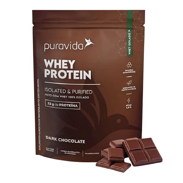 Whey Iso Dark Choco 450g - Puravida