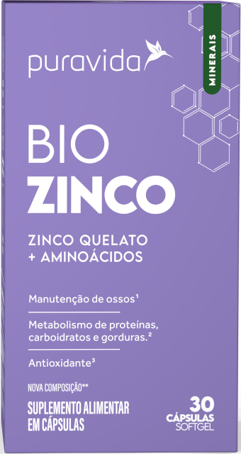 Bio Zinco 30caps - Puravida