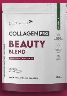 Collagen Pro Beauty Blend Roma C Hibisco 540g - Puravida