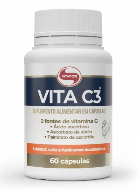 Vita C3 60caps 1000mg - Vitafor