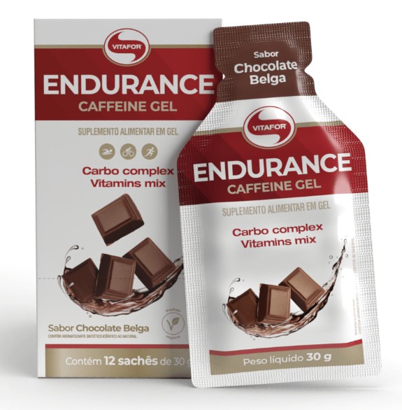 Endurance Energy Gel Chocolate Belga 30g C/cafeina - Vitafor
