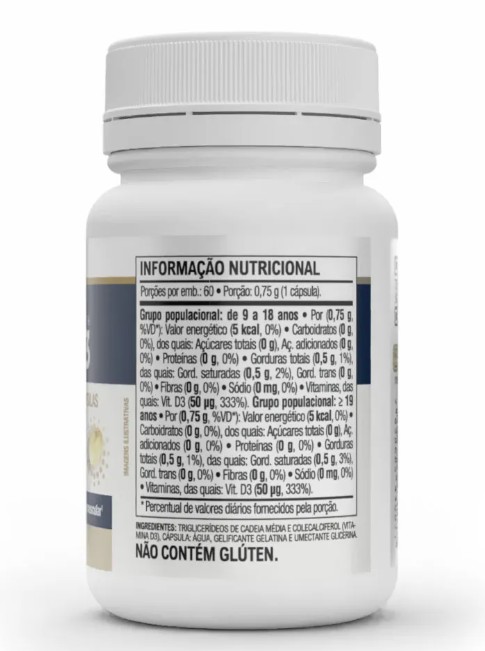Vitamina D3 + C + Zinco 30 Caps 1000mg - Vitafor